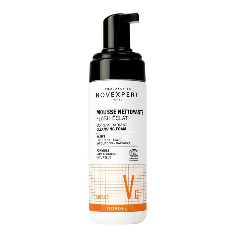 VITAMIN C MOUSSE NETTOYANTE FLASH ECLAT 150ML - NOVEXPERT