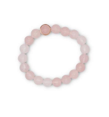 Bracciale Quarzo Rosa 10MM - Le Origini